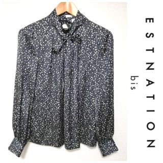 エストネーション(ESTNATION)のESTNATION　bis ドット柄ブラウス(シャツ/ブラウス(長袖/七分))