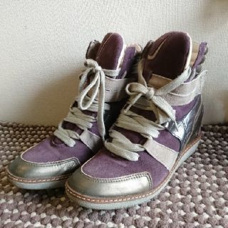 ディーゼル(DIESEL)のDIESEL☆インヒールスニーカー24.5(スニーカー)