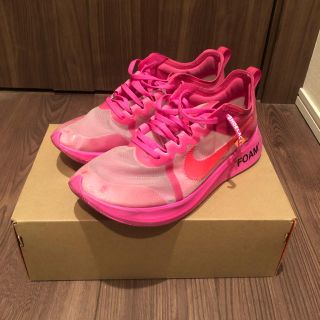 ナイキ(NIKE)のNIKE × off-white Zoomfly Pink 28cm(スニーカー)