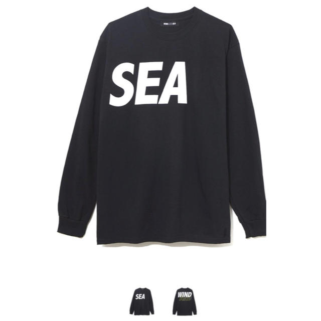 ウィンダンシー　黒半袖Tシャツ　Lサイズ　WINDANDSEA 新品