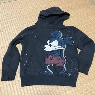 ザラキッズ(ZARA KIDS)のZARA  Disneyミッキー  フード付きトレーナー116cm(Tシャツ/カットソー)