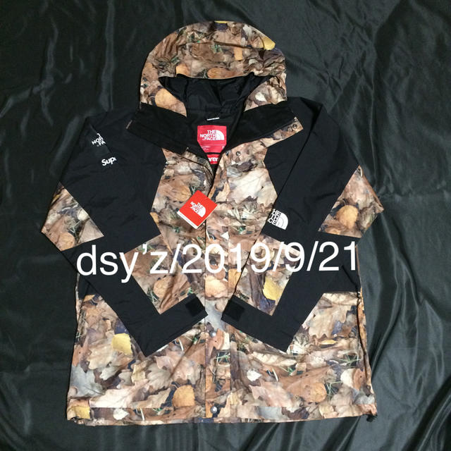supreme ノースフェイス マウンテンライトジャケット 枯葉 XL