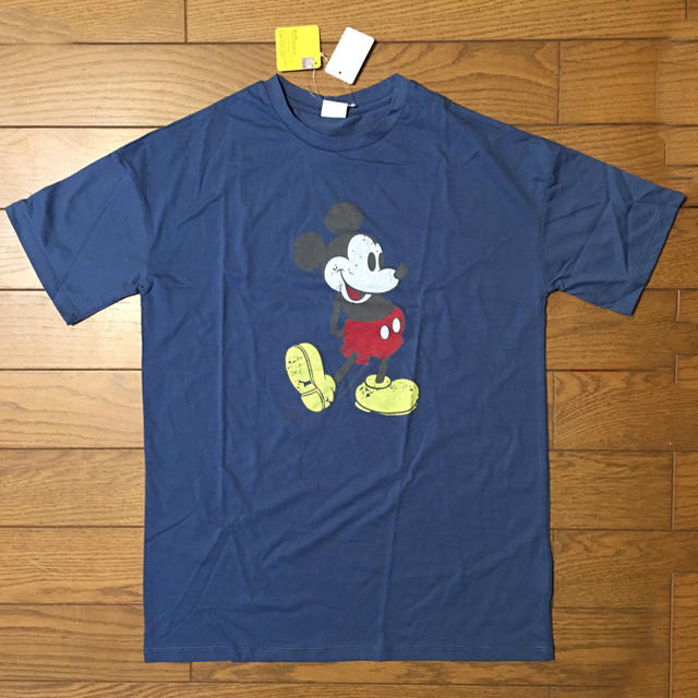 Disney タグ付き新品未使用 ディズニー かすれヴィンテージ感 ミッキーtシャツ ブルーの通販 By Kmtr S Shop ディズニー ならラクマ