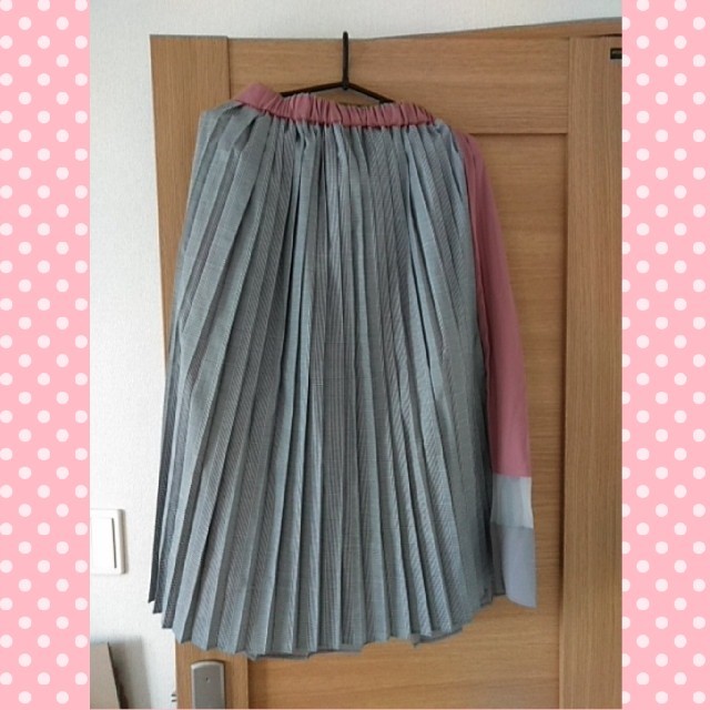 axes femme(アクシーズファム)の配色ロングスカート レディースのスカート(ロングスカート)の商品写真