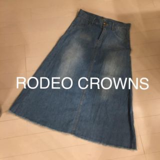 ロデオクラウンズ(RODEO CROWNS)のRODEO CROWNSデニムロングスカート(ロングスカート)