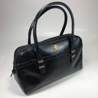 ジバンシィ(GIVENCHY)の【美品】ジバンシィ レザーハンドバッグ 黒(ハンドバッグ)