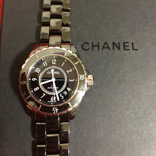 シャネル(CHANEL)の美品 シャネル J12 シャネル H0685セラミック 38ｍｍ 　 (腕時計(アナログ))