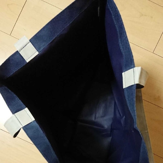 【ネイビー】ILLUMS イルムス 大容量 トートバッグ エコバッグ  レディースのバッグ(トートバッグ)の商品写真