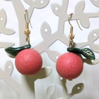 りんご フックピアス(ピアス)