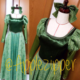 図書館 ベル ♡ 美女と野獣 ディズニー プリンセス グリーン 緑 衣装 私服(衣装一式)
