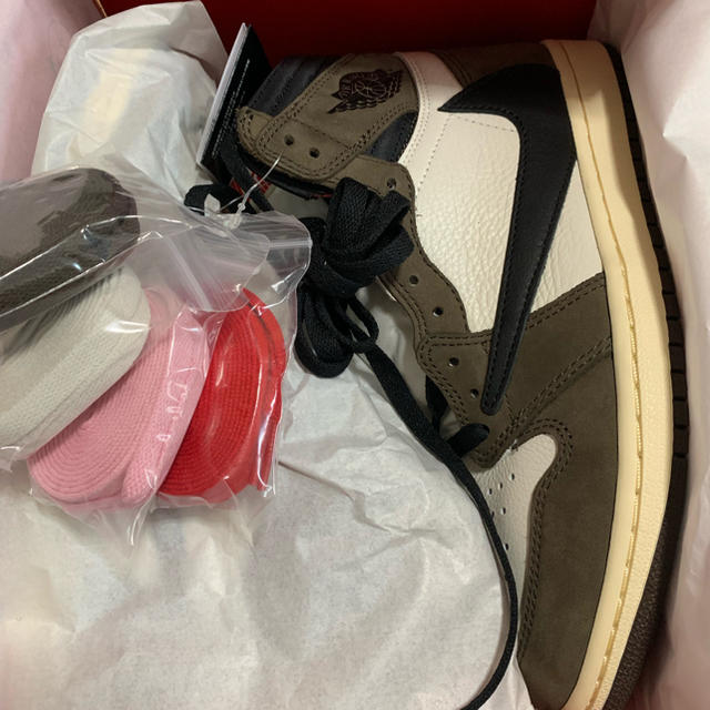 travis scott aj1 high 25.5cmメンズ