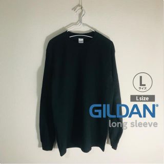 ギルタン(GILDAN)のGILDAN ギルダン ロンT L 長袖 Tシャツ カットソー 無地 ブラック(Tシャツ/カットソー(七分/長袖))