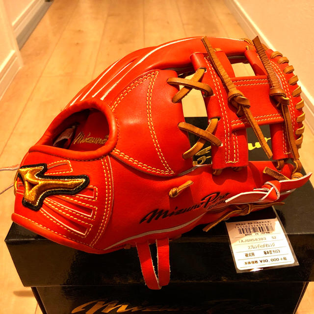 MIZUNO(ミズノ)の岸本耕作製作 ミズノプロ 硬式用 オーダー 坂本勇人モデル グラブ グローブ スポーツ/アウトドアの野球(グローブ)の商品写真