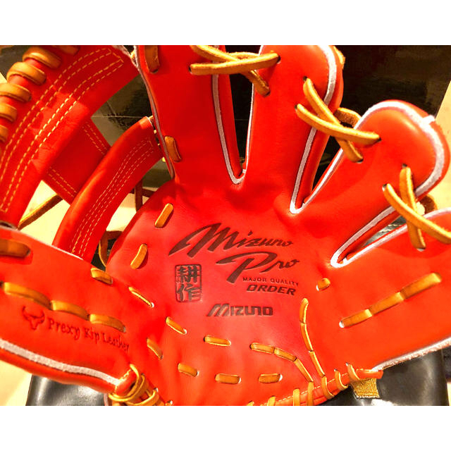 MIZUNO(ミズノ)の岸本耕作製作 ミズノプロ 硬式用 オーダー 坂本勇人モデル グラブ グローブ スポーツ/アウトドアの野球(グローブ)の商品写真