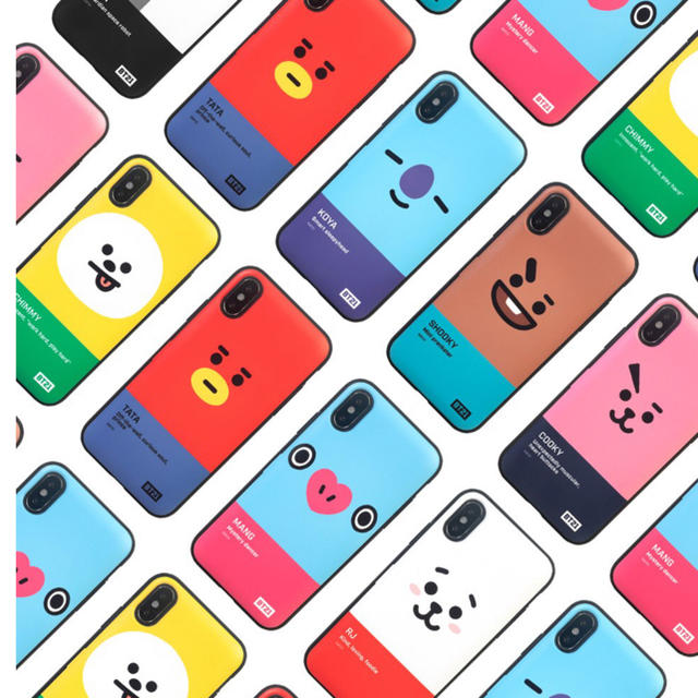 防弾少年団(BTS)(ボウダンショウネンダン)のBT21 携帯ケース Galaxy iPhone スマホ/家電/カメラのスマホアクセサリー(モバイルケース/カバー)の商品写真