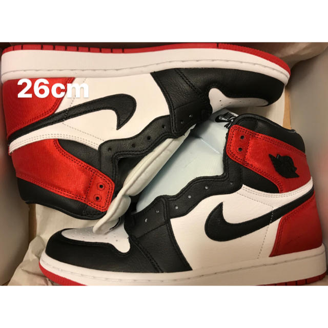 AIR JORDAN 1 SATIN BLACK TOE