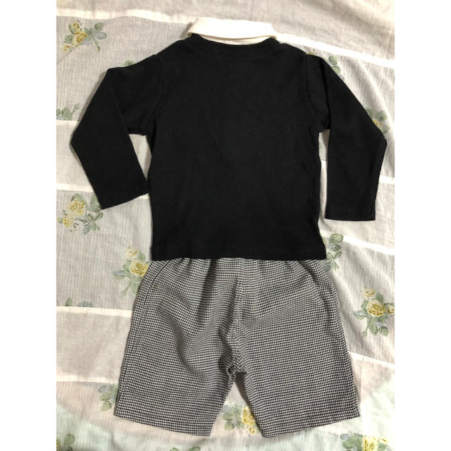 西松屋(ニシマツヤ)のベビー 上下フォーマルセット 80 美品  キッズ/ベビー/マタニティのベビー服(~85cm)(セレモニードレス/スーツ)の商品写真