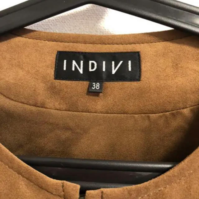 INDIVI(インディヴィ)の【ぴょん様専用】INDIVI インディヴィ ノーカラージャケット レディースのジャケット/アウター(ノーカラージャケット)の商品写真