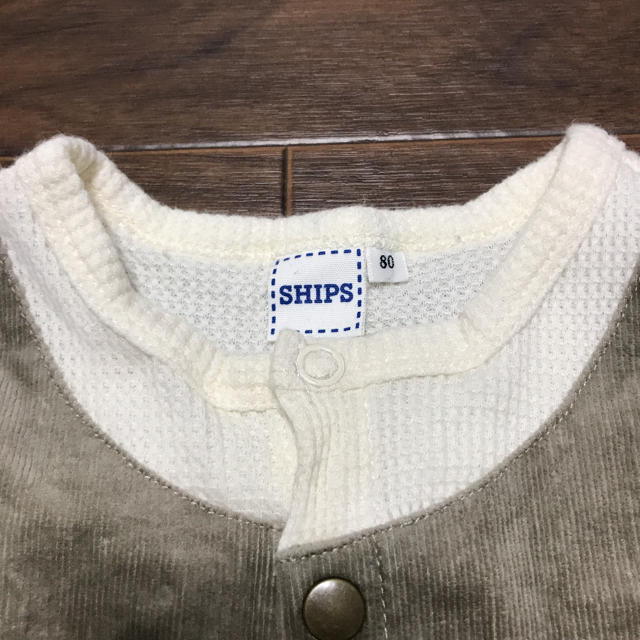 SHIPS(シップス)のSHIPS ロンパース 80 コーデュロイ キッズ/ベビー/マタニティのベビー服(~85cm)(ロンパース)の商品写真