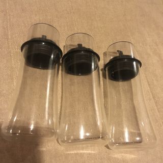 パイレックス(Pyrex)のフシル様専用■iwaki パイレックス 調味料入れ3つ(収納/キッチン雑貨)