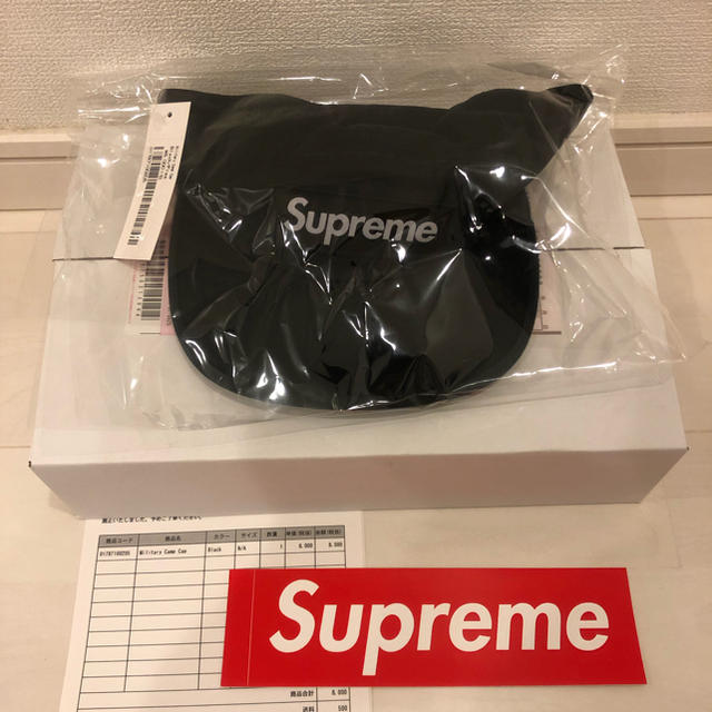 【新品・未使用】Supreme Military Camp Cap 黒のサムネイル