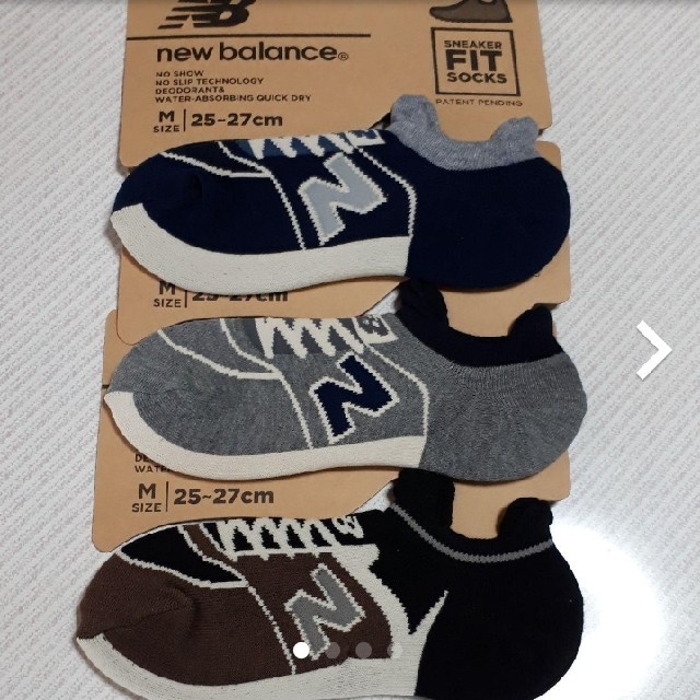 New Balance(ニューバランス)の《新品》new balance　メンズ　靴下　3足組 メンズのレッグウェア(ソックス)の商品写真