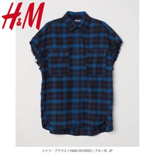 エイチアンドエム(H&M)のH&M 半袖シャツ チェック フランネルシャツ(シャツ)