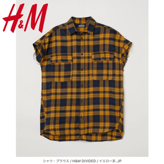 エイチアンドエム(H&M)のH&M 半袖シャツ チェック フランネルシャツ(シャツ)