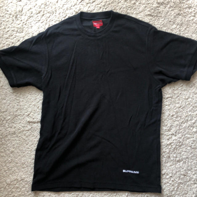 Supreme(シュプリーム)のsupreme 18ss Wafle Ringer 黒 Mサイズ 美品 値下げ メンズのトップス(Tシャツ/カットソー(半袖/袖なし))の商品写真