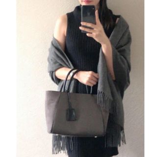 ザラ(ZARA)のZARA ハンドバッグ 秋冬物 チャコールグレー(ハンドバッグ)