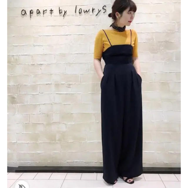 apart by lowrys(アパートバイローリーズ)のドットチュールサロペット レディースのパンツ(サロペット/オーバーオール)の商品写真