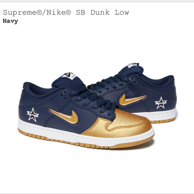 専用出品 supreme nike sb dunk low 二足Navyネイビーブラックサイズ