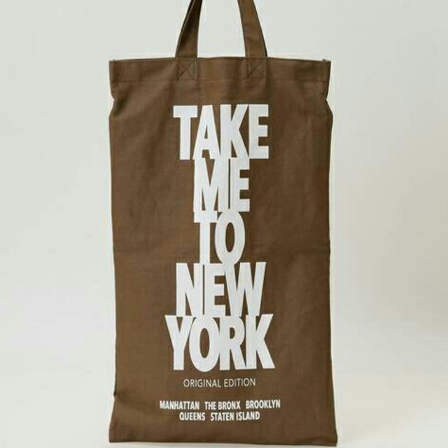 DEUXIEME CLASSE(ドゥーズィエムクラス)のTAKE ME TO NY BAG ブラウン新品 レディースのバッグ(エコバッグ)の商品写真