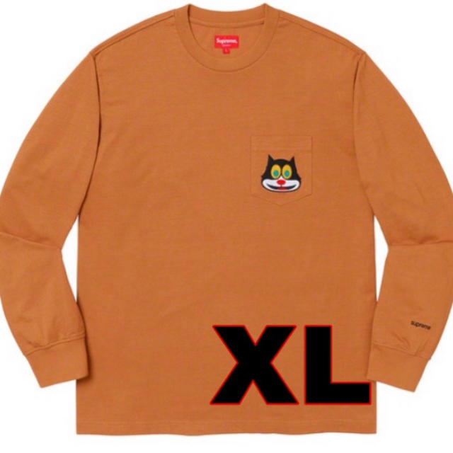 Supreme Cat L/S Pocket Tee Rust Tシャツ+カットソー(七分+長袖)