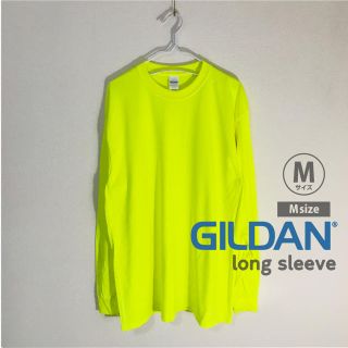 ギルタン(GILDAN)のGILDAN ギルダン ロンT Mサイズ 長袖  Tシャツ セーフティグリーン(Tシャツ/カットソー(七分/長袖))