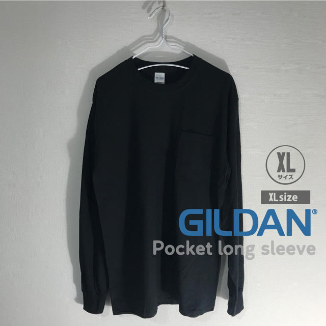 GILDAN(ギルタン)のGILDAN ギルダン ロンT ポケット XL 長袖 Tシャツ カットソー 無地 メンズのトップス(Tシャツ/カットソー(七分/長袖))の商品写真