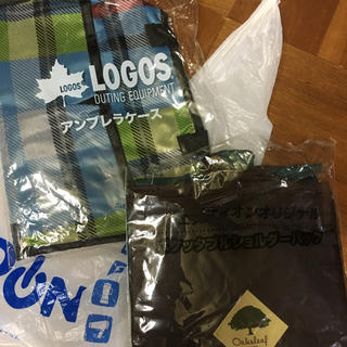 ロゴス(LOGOS)のLOGOSアンブレラケース&ポケッタブルショルダーバック(車内アクセサリ)