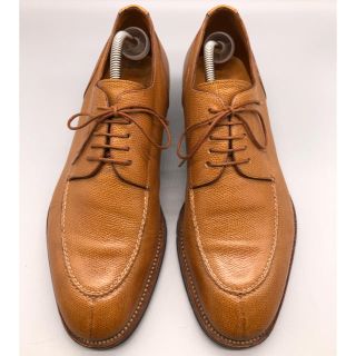 サントーニ(Santoni)の限定値下げ！サントーニ  Uチップ シボ革 グレインレザー 高級 サイズ8 美品(ドレス/ビジネス)