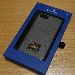 スワロフスキー(SWAROVSKI)の⭐新品⭐ スワロフスキー iPhoneケース グレー ⭐(モバイルケース/カバー)