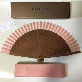 ロエベ(LOEWE)の【未使用】LOEWE 扇子 (レザーケース付)(その他)