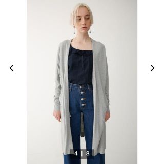 マウジー(moussy)のMoussy マウジー ロングニットカーディガン 新品未使用 タグ付き フリー(カーディガン)