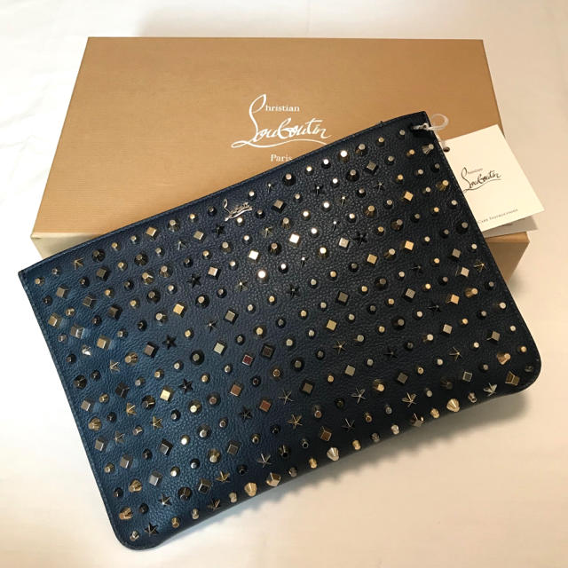 Christian Louboutin - 日本未入荷！ クリスチャンルブタン 2WAYクラッチバッグ マルチカラースタッズの通販 by