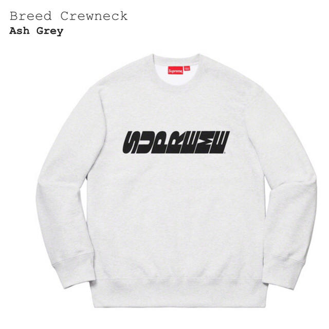 登坂広臣着用 Supreme Breed Crewneck Ash Grey Sトップス