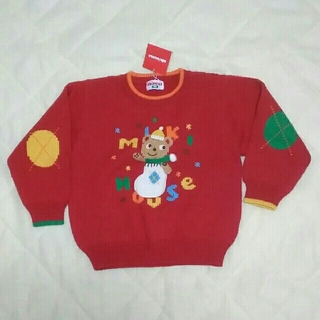ミキハウス(mikihouse)のミキハウス　タグ付き　未使用品　セーター　100　赤　(Tシャツ/カットソー)