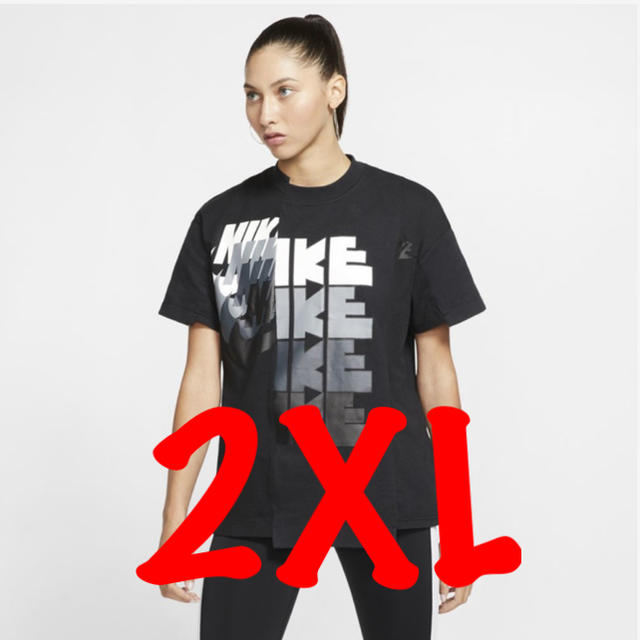 sacai × nike T-shirt Tシャツ/カットソー(半袖/袖なし)