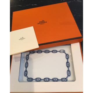 エルメス(Hermes)のエルメス  シェーヌダンクル スクエアプレート新品　専用(食器)