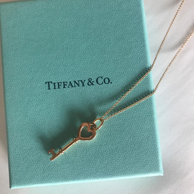 正規品 Tiffany♡キーネックレス 箱、巾着付き - ネックレス