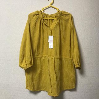 シマムラ(しまむら)の新品タグ付き#絡みドビー織#ヘンリーネックチュニック(チュニック)