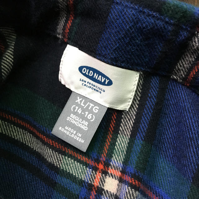 Old Navy(オールドネイビー)のOLD NAVY 長袖厚手シャツ キッズ/ベビー/マタニティのキッズ服男の子用(90cm~)(Tシャツ/カットソー)の商品写真