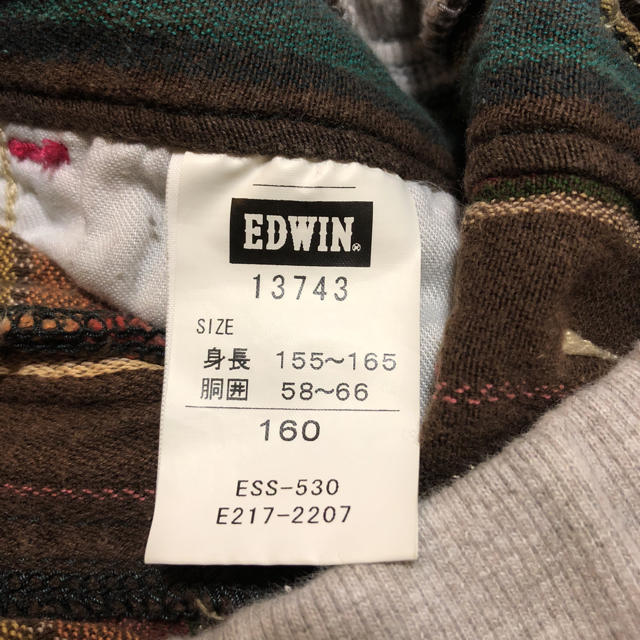 EDWIN(エドウィン)のEDWIN エドウィン ボーダースカート 160 キッズ/ベビー/マタニティのキッズ服女の子用(90cm~)(スカート)の商品写真